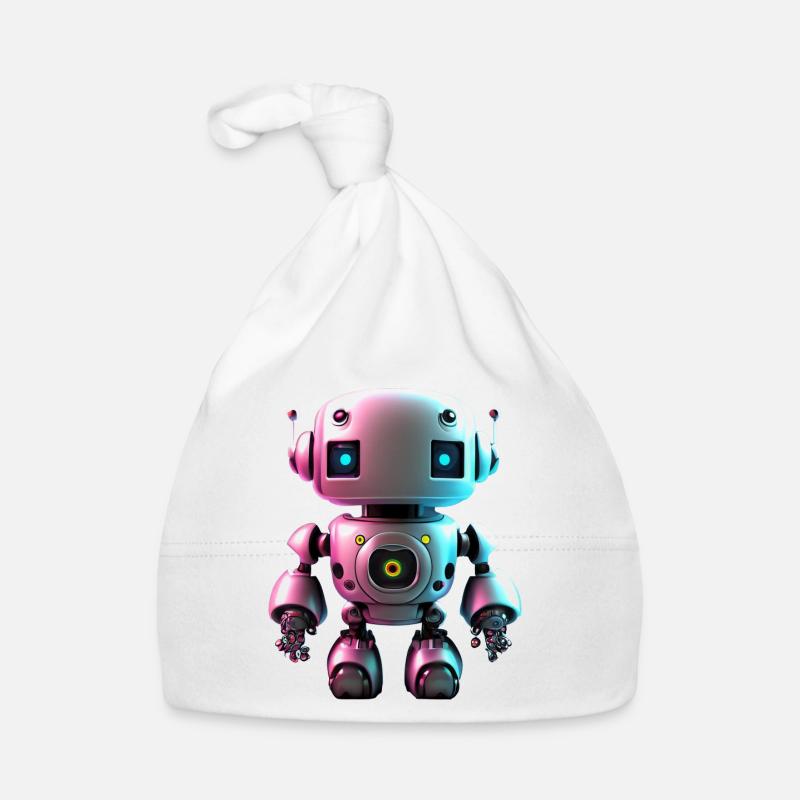Joyeux Halloween robot mignon effrayant drôle effrayant effrayant Bonnet bio Bébé