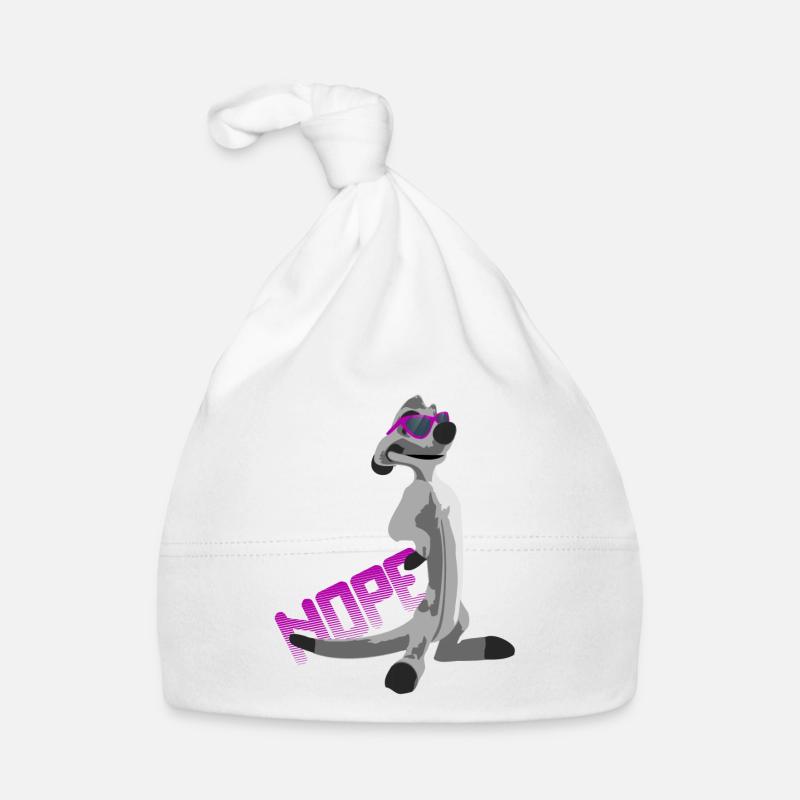Erdmännchen NOPE Baby Bio-Mütze