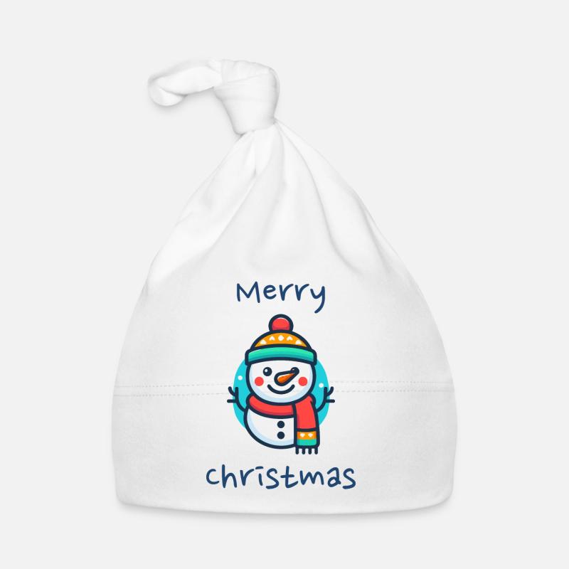 Snowman Organic Baby Cap