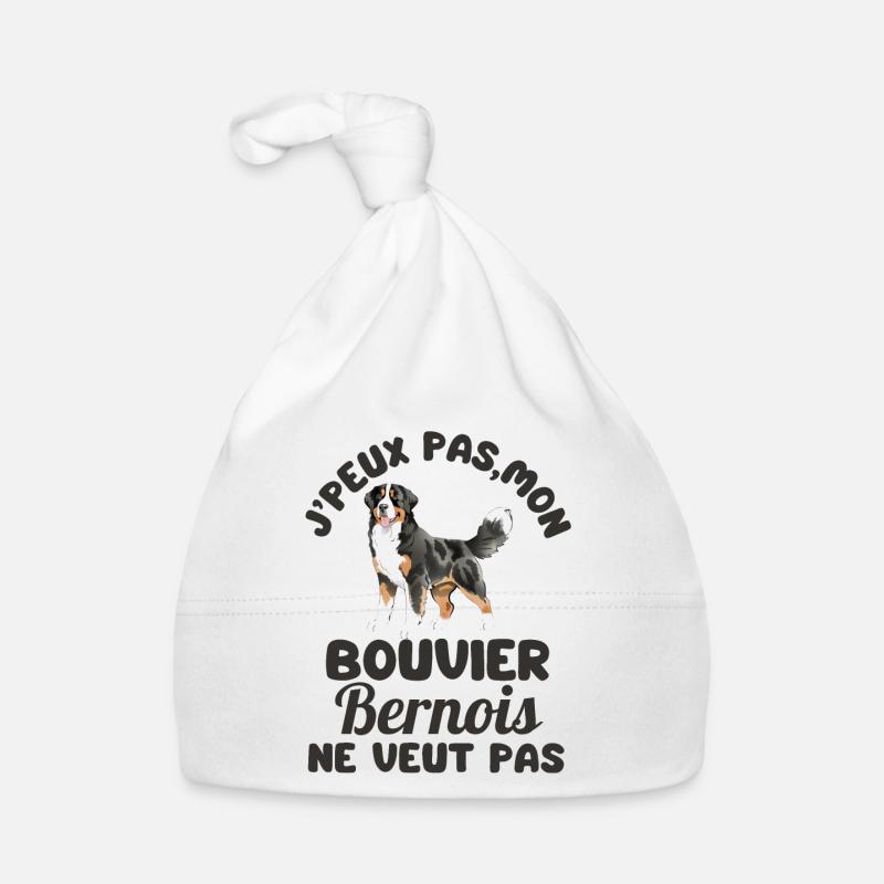 bouvier bernois chien mignon 2 Bonnet bio Bébé
