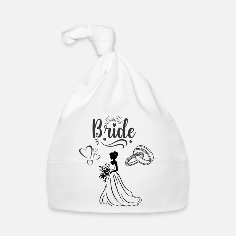 Bride Tshirt Baby Bio-Mütze