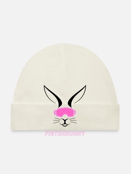 Après-Ski Pistenbunny Adventures - Baby Bio-Mütze - Weiß - Vorne