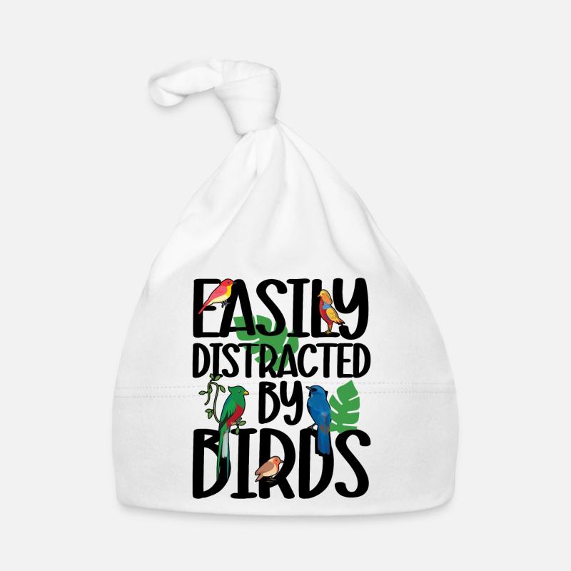 Easily Distracted by Birds Organic Baby Cap