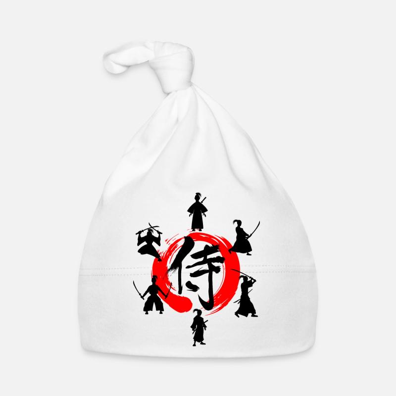 Enso zen circle with Samurai Organic Baby Cap