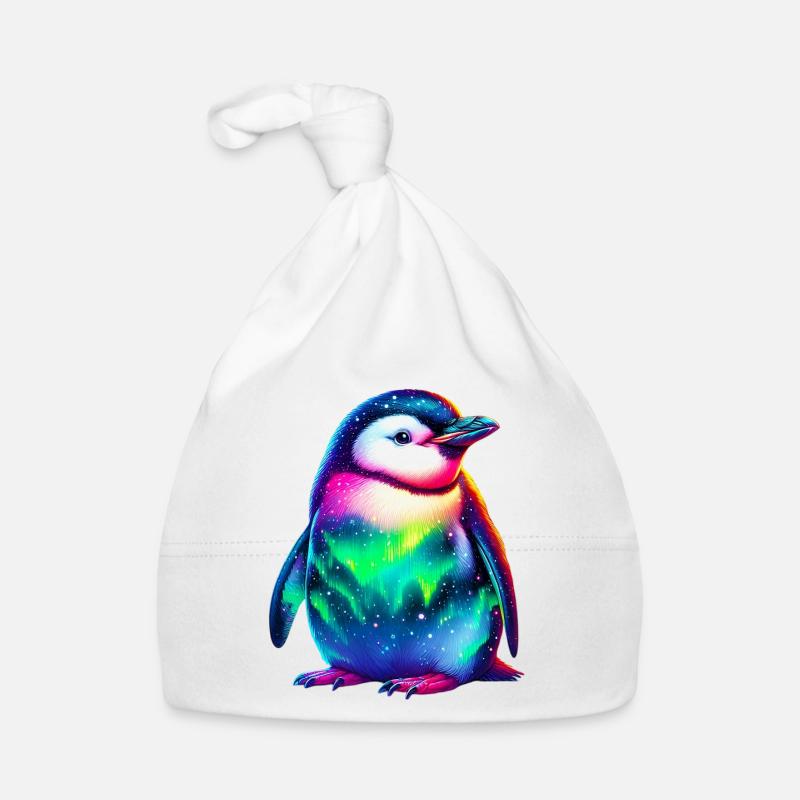 Aurora Borealis Pinguin Baby Bio-Mütze