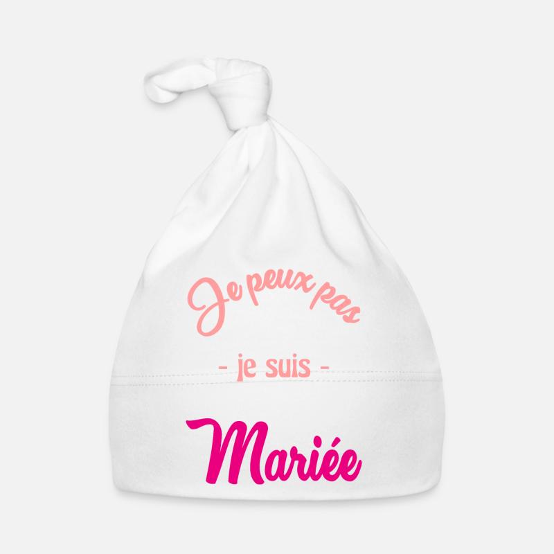 MARIEE. FUTURE MARIEE. EVJF Bonnet bio Bébé