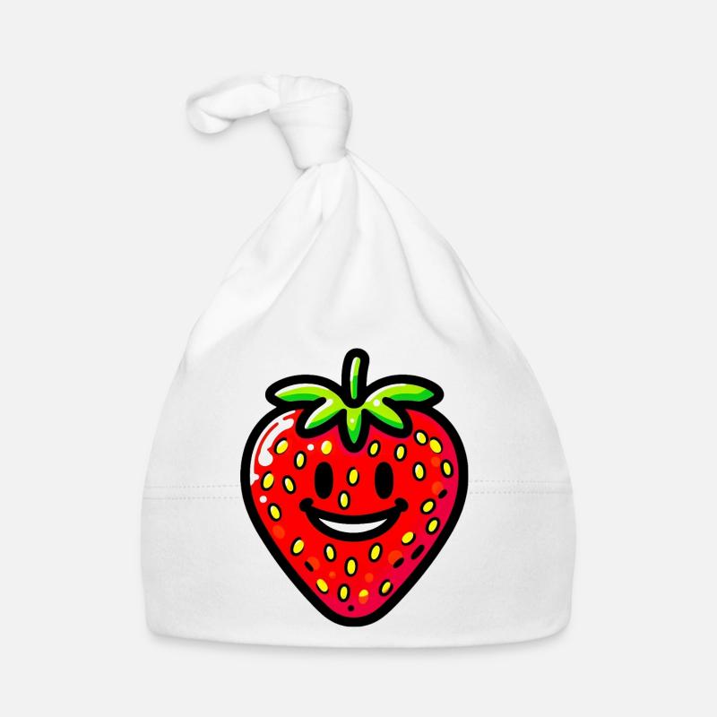 Erdbeer-Erdbeeren Baby Bio-Mütze