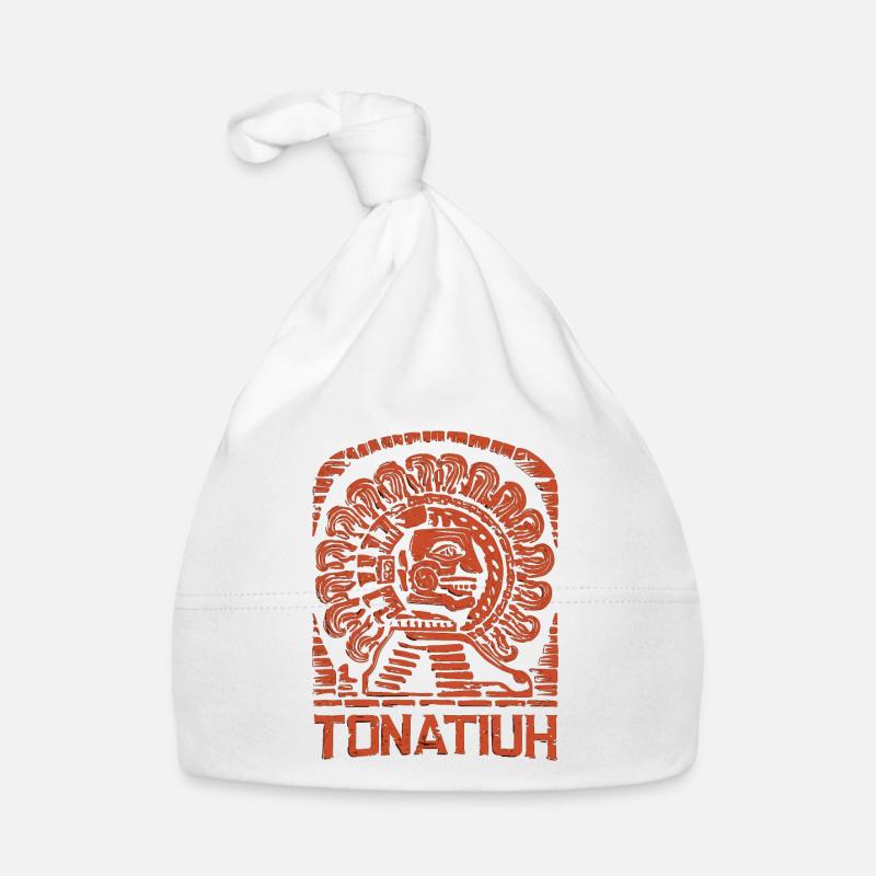 Aztec God Ancient Mythology Tonatiuh Organic Baby Cap