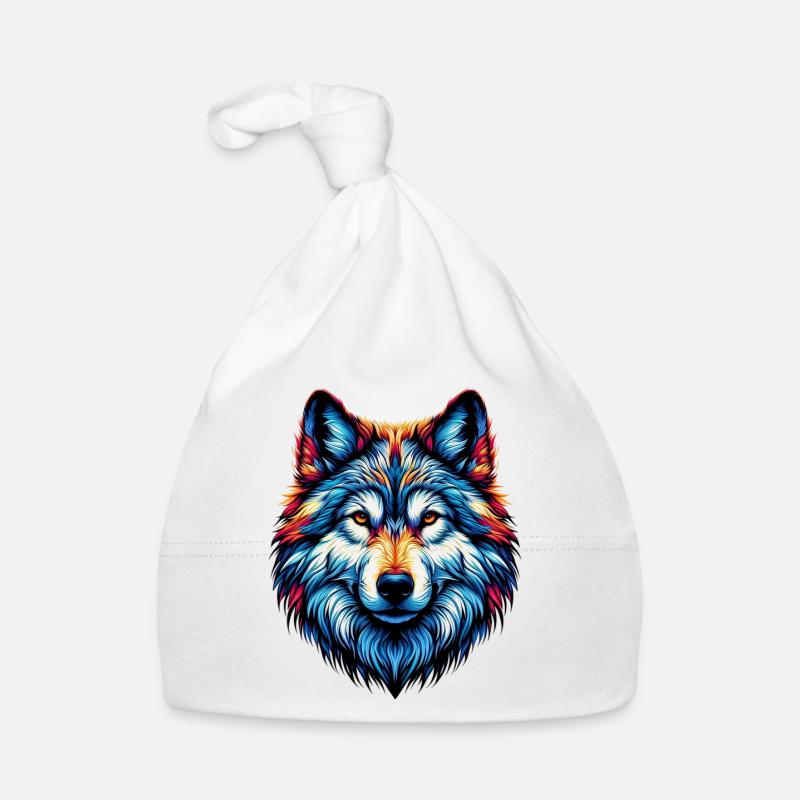 Wolf Organic Baby Cap