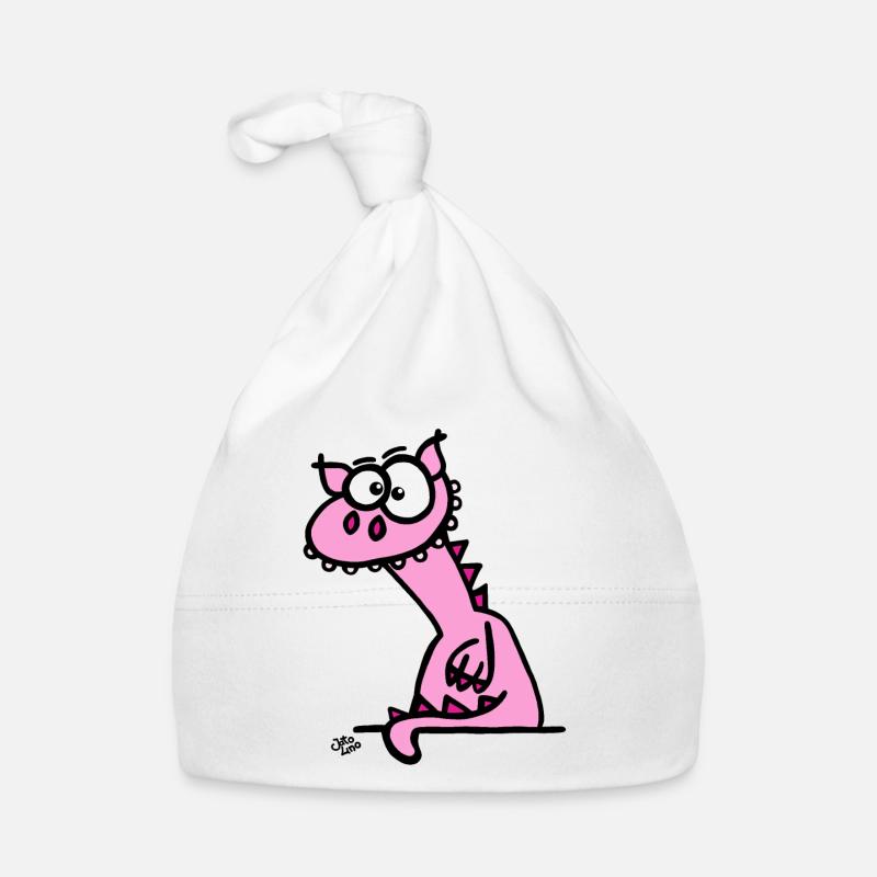 Le dragon - Bonnet bio Bébé - blanc