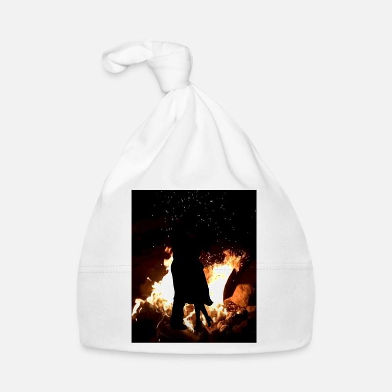 First Kiss on fire Organic Baby Cap