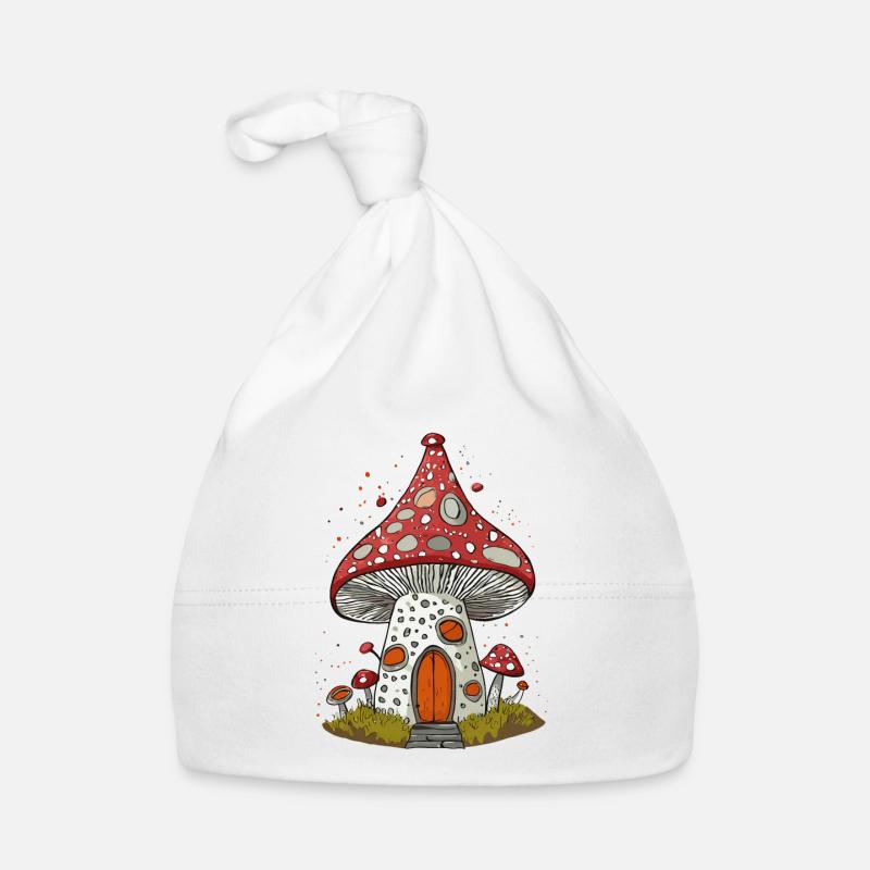 Maison champignon imaginative Bonnet bio Bébé