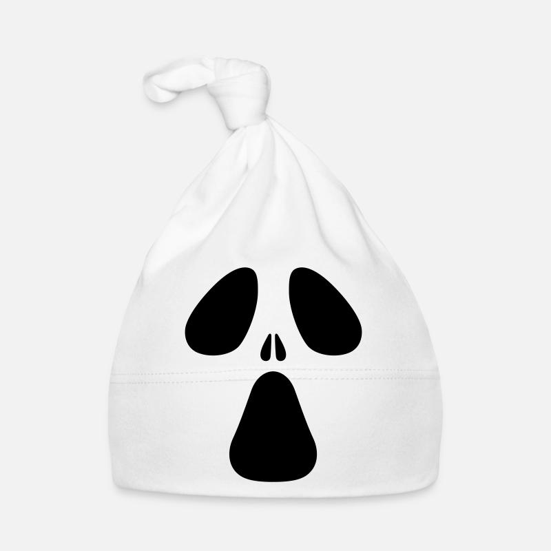AC Designs Halloween Ghost Face Organic Baby Cap