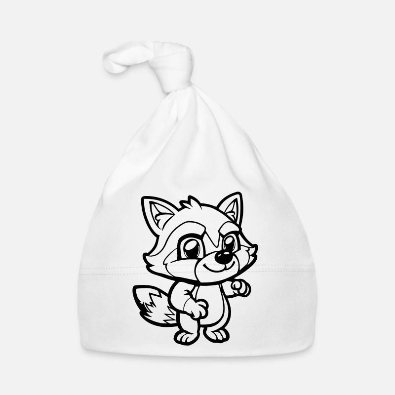 waschbär comic Baby Bio-Mütze