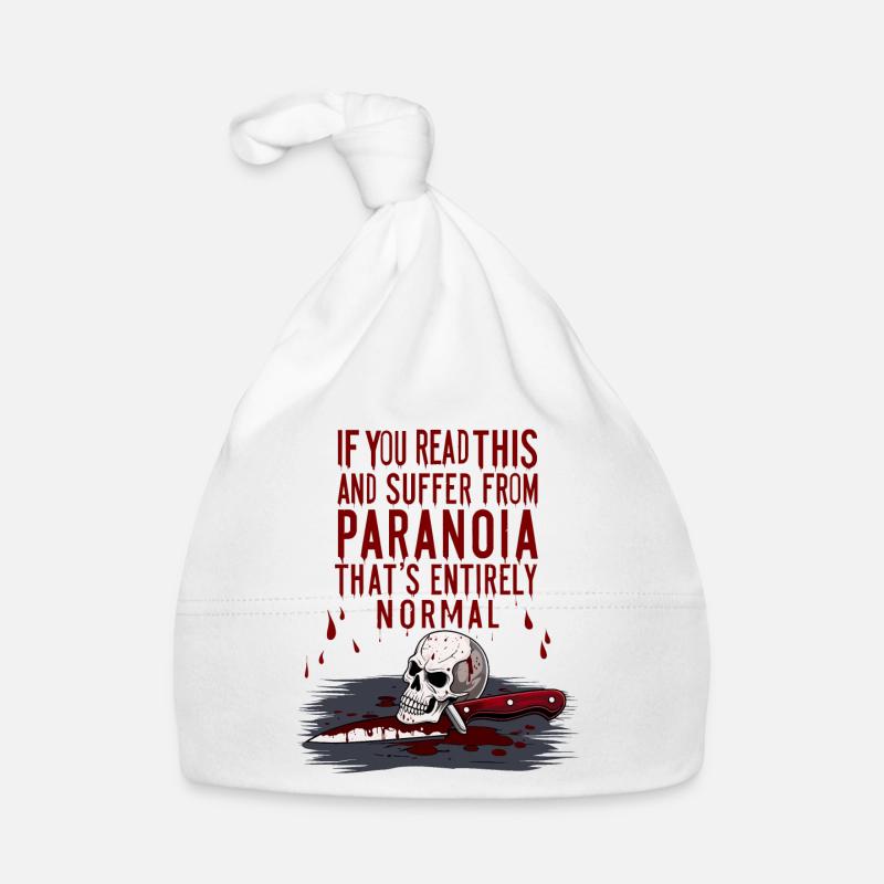 Normal paranoia Organic Baby Cap
