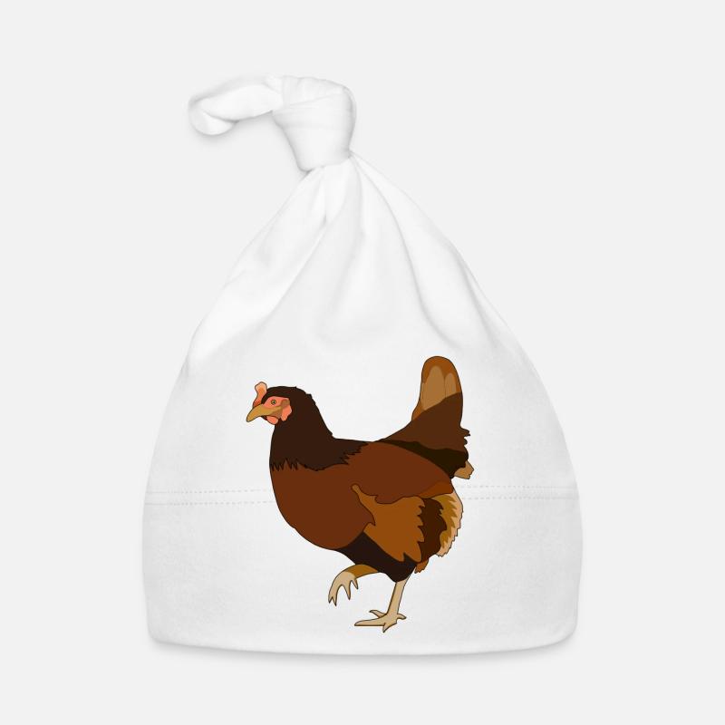 Chicken Chickens Organic Baby Cap