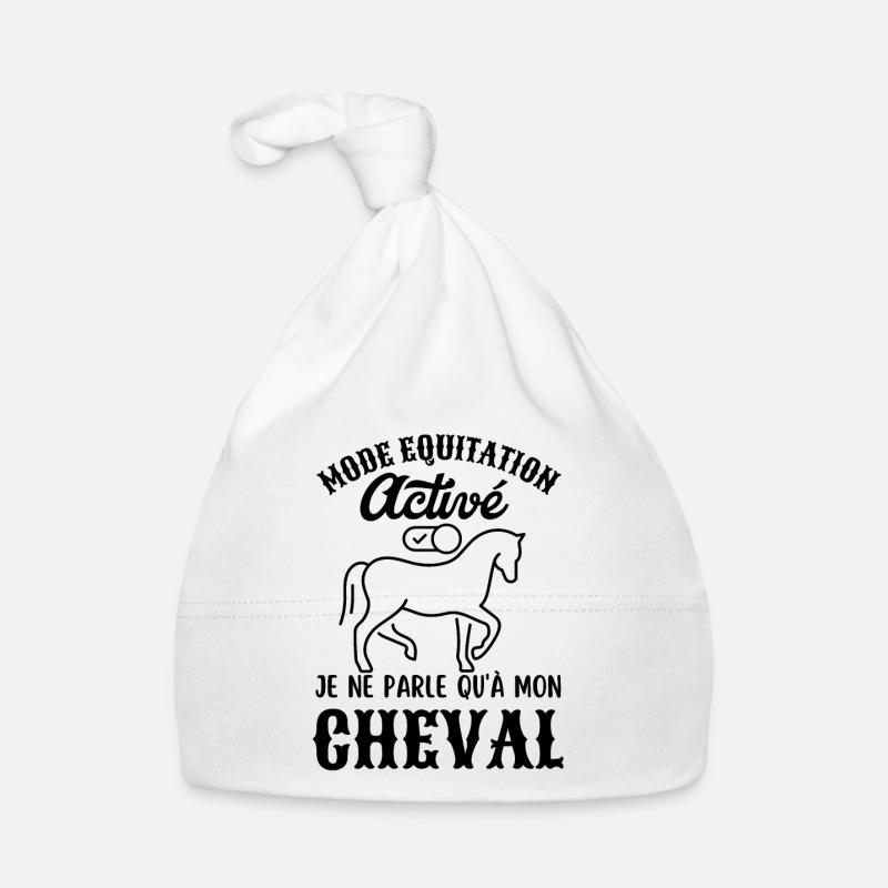 Mode équitation activé Bonnet bio Bébé