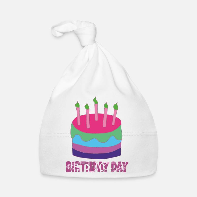 JOUR D’ANNIVERSAIRE Bonnet bio Bébé