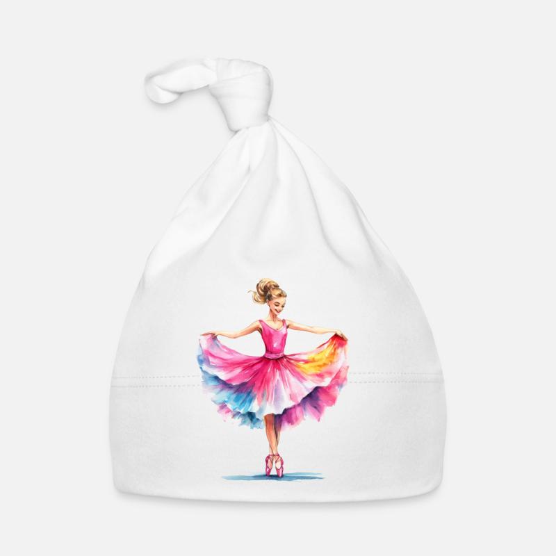 Danseuse de ballet en robe rose Bonnet bio Bébé