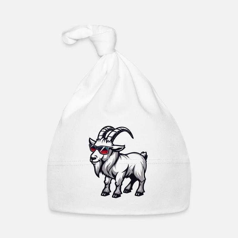 Mountain Goat Comic Cool Organic Baby Cap
