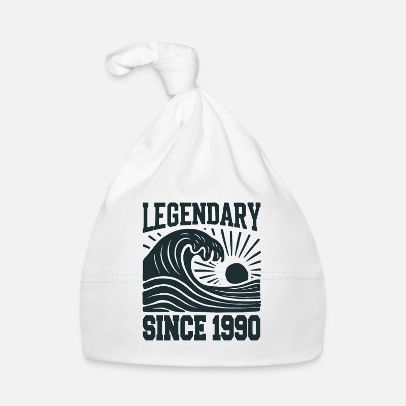 Legendary since 1990's Birthday Wave Organic Baby Cap