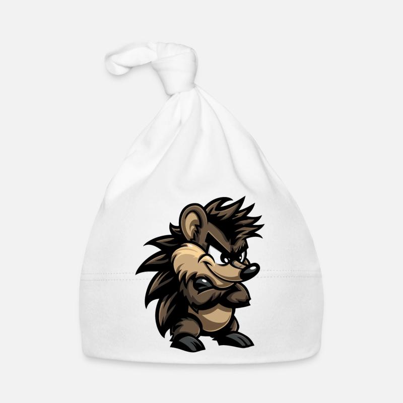 Hedgehog Comic Organic Baby Cap