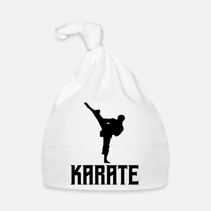 Karaté - Bonnet bio Bébé - blanc