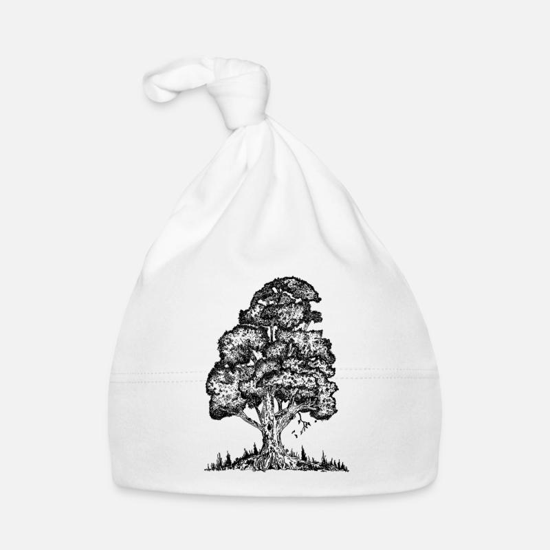 MJR - Black Tree Organic Baby Cap