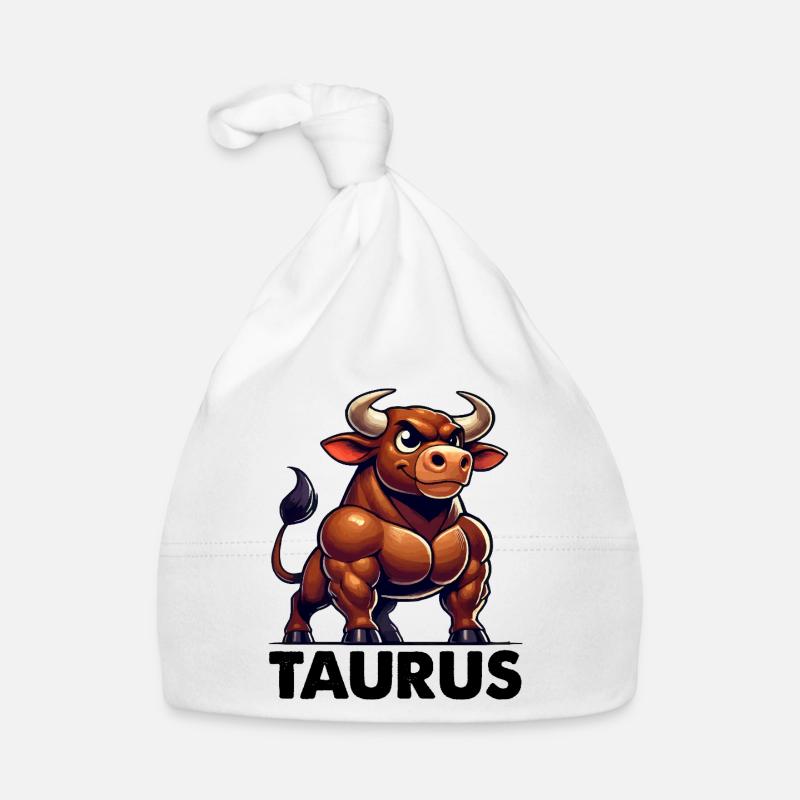 Taureau Bande dessinée Bonnet bio Bébé