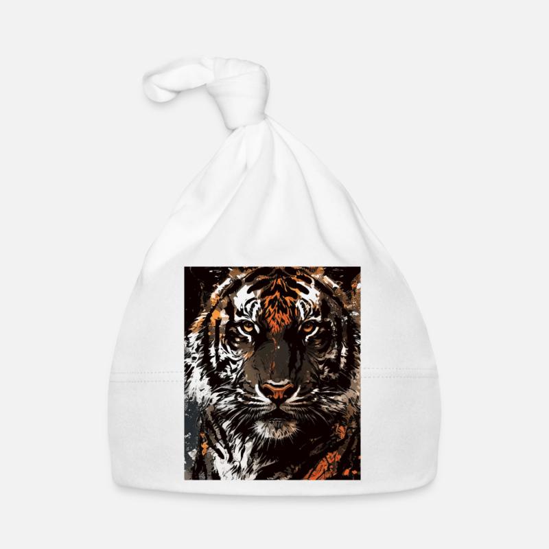 Image de feu du Prisme du Tigre Bonnet bio Bébé