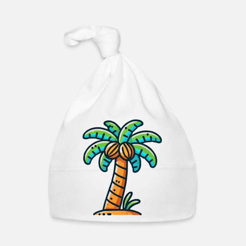 palm tree Organic Baby Cap