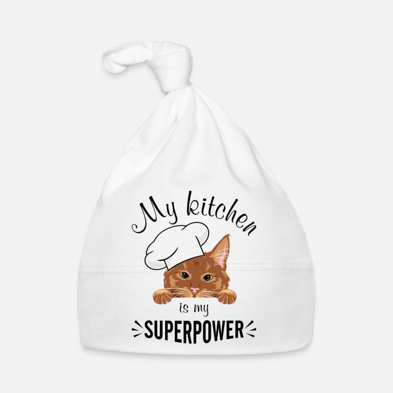 My kitchen is my superpower Organic Baby Cap