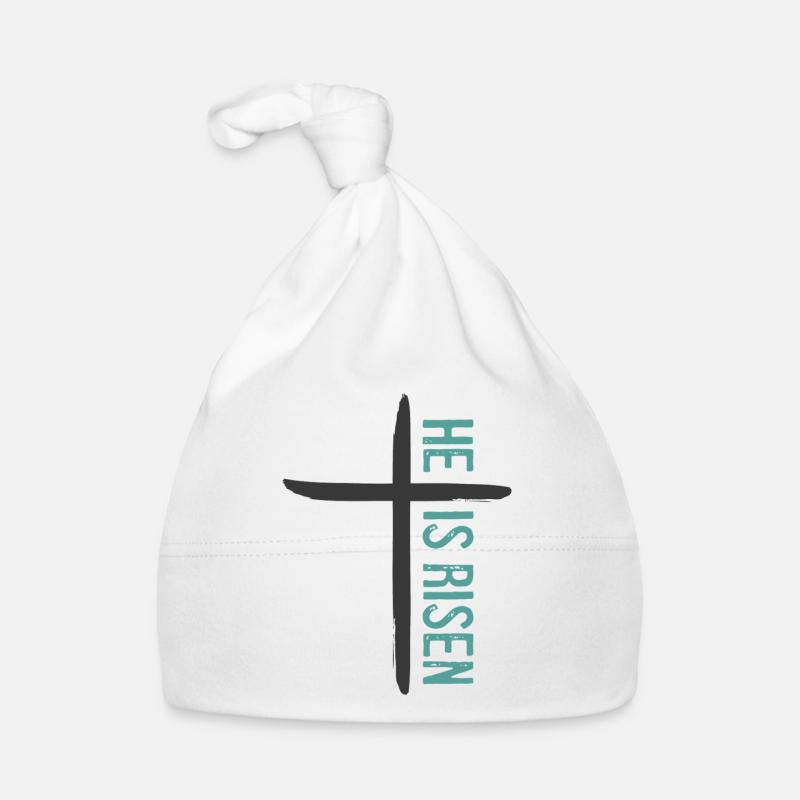He is Risen Organic Baby Cap