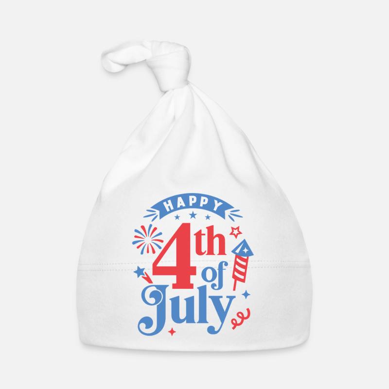 Frohen 4. Juli Baby Bio-Mütze