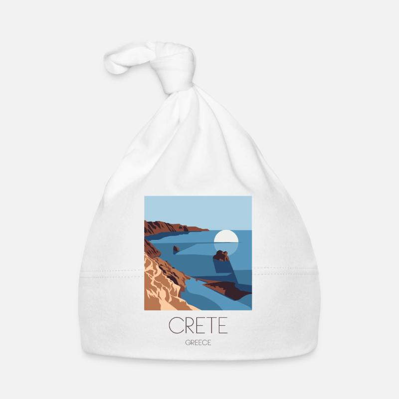 Crète Grèce Souvenir : Méditerranée Bonnet bio Bébé