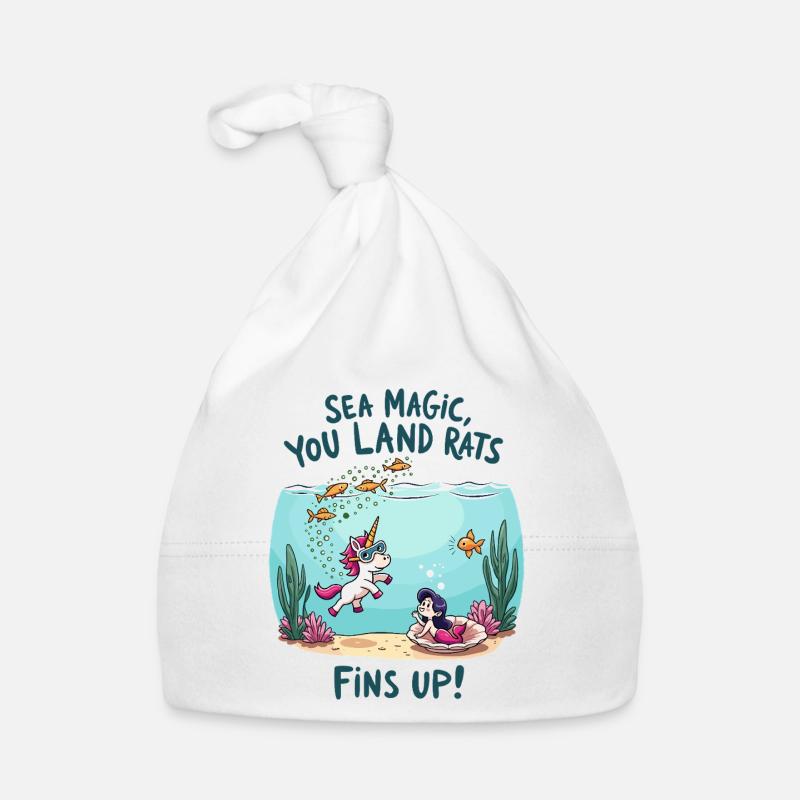 Sea Magic with Unicorn Organic Baby Cap