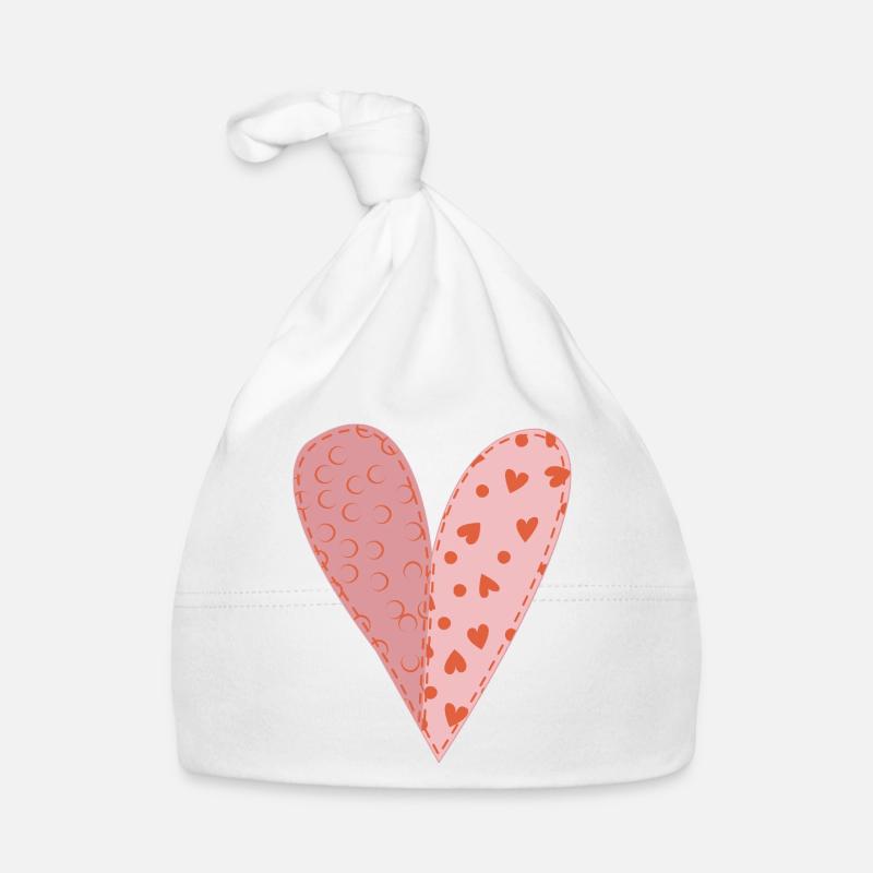 Patchwork Heart No9 Organic Baby Cap