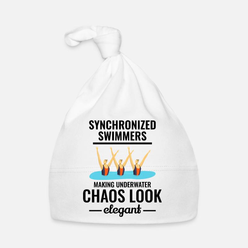 Synchronschwimmen Trio Design Baby Bio-Mütze