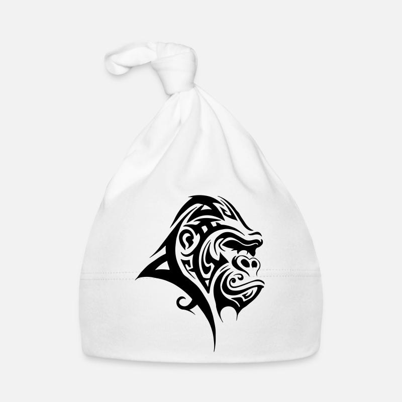 Gorilla Silverback Tribal Organic Baby Cap