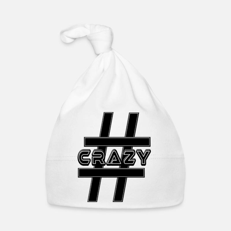 Hashtag GRAZY bizarre fou Bonnet bio Bébé