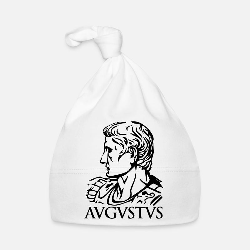 Augustus Römischer Kaiser "AVGVSTVS" Geschichte Tribut Baby Bio-Mütze