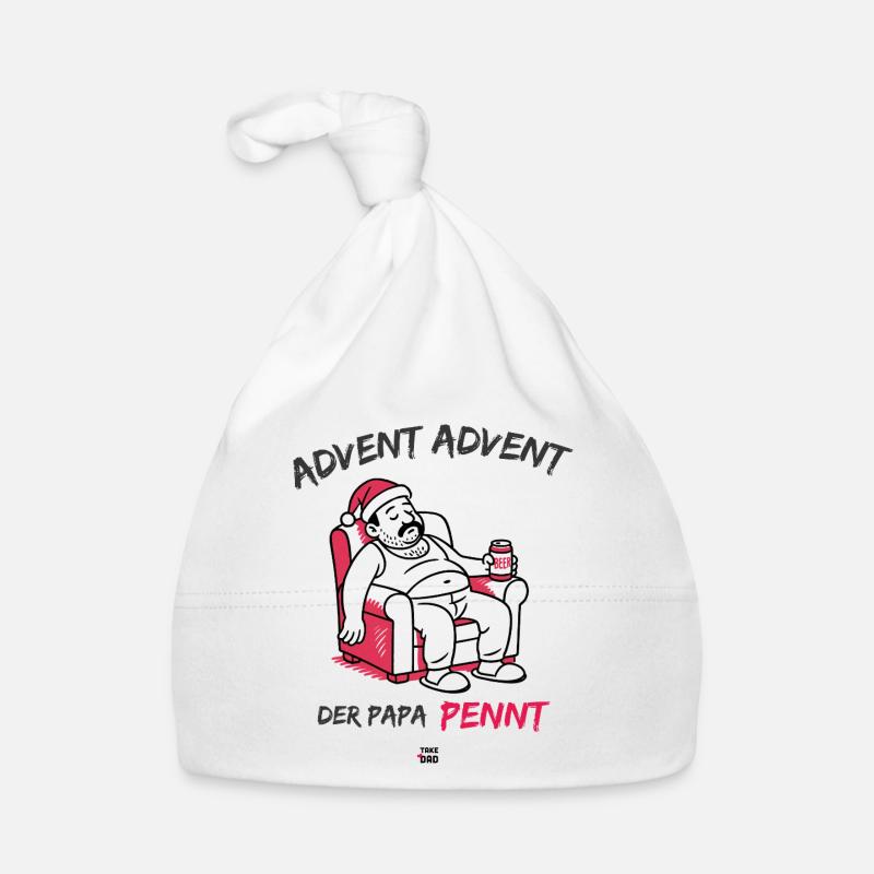 Advent, Advent, der Papa pennt Baby Bio-Mütze