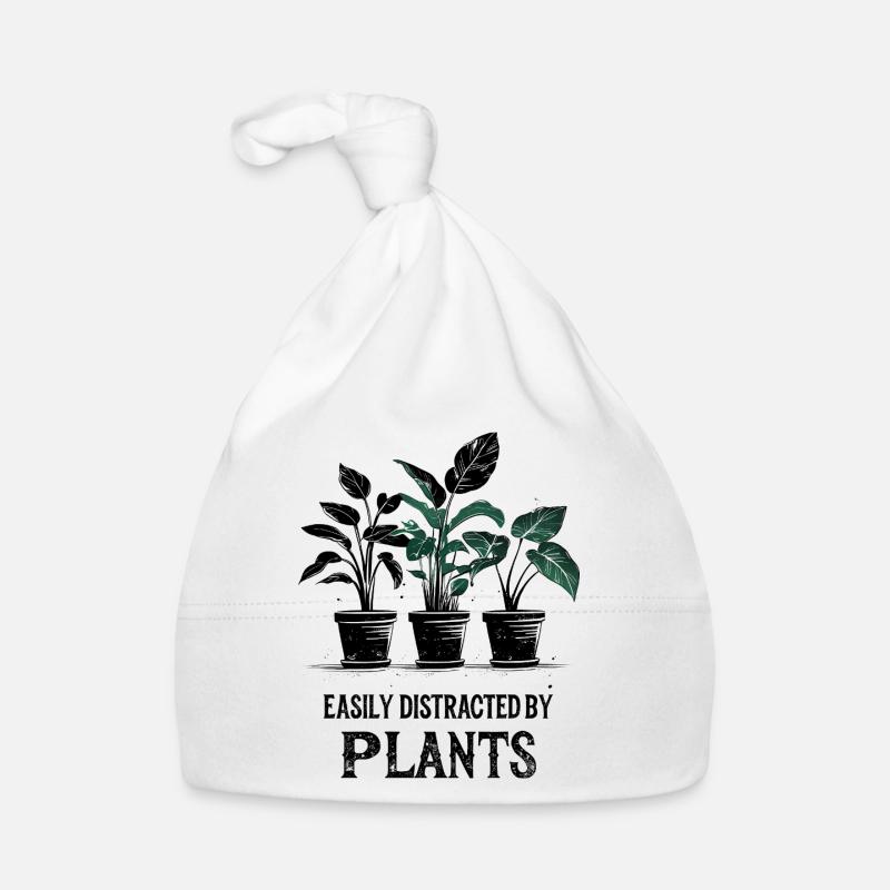 Easily Distracted by Plants Organic Baby Cap
