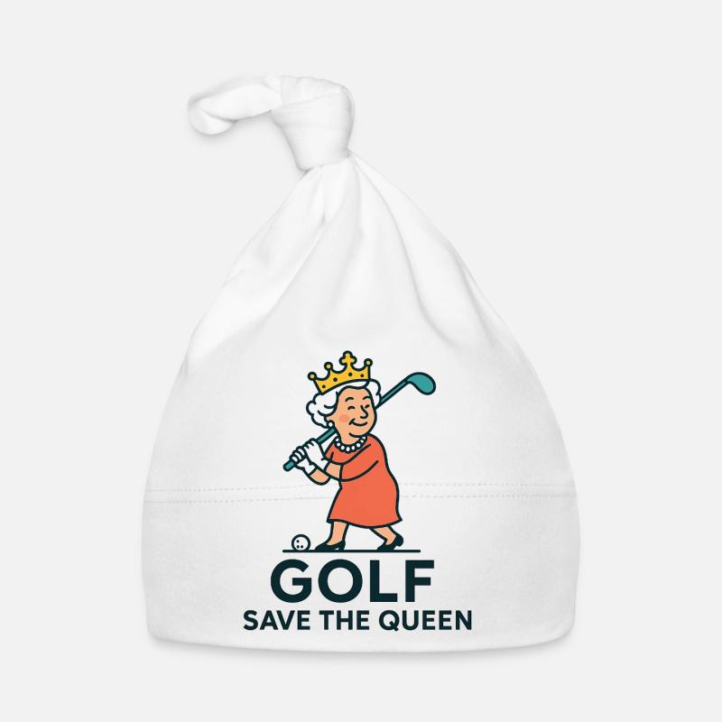 Golf save the Queen 2 Organic Baby Cap