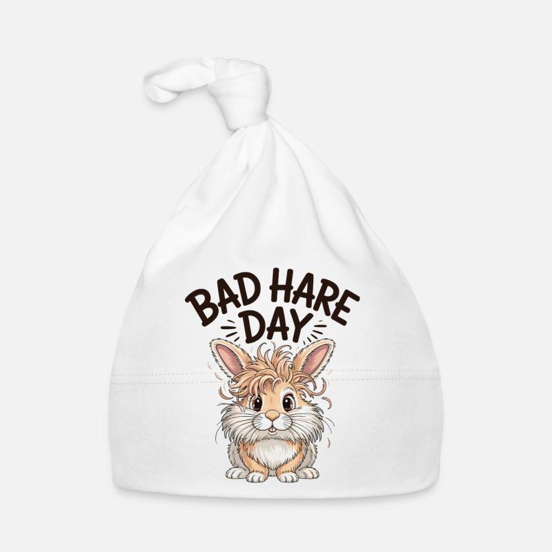 Animal Humor Rabbit Lion Head Organic Baby Cap