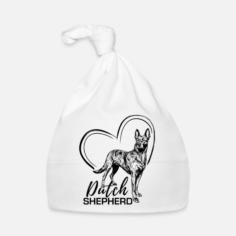 Dutchie - Dutch Shepherd Dog Organic Baby Cap