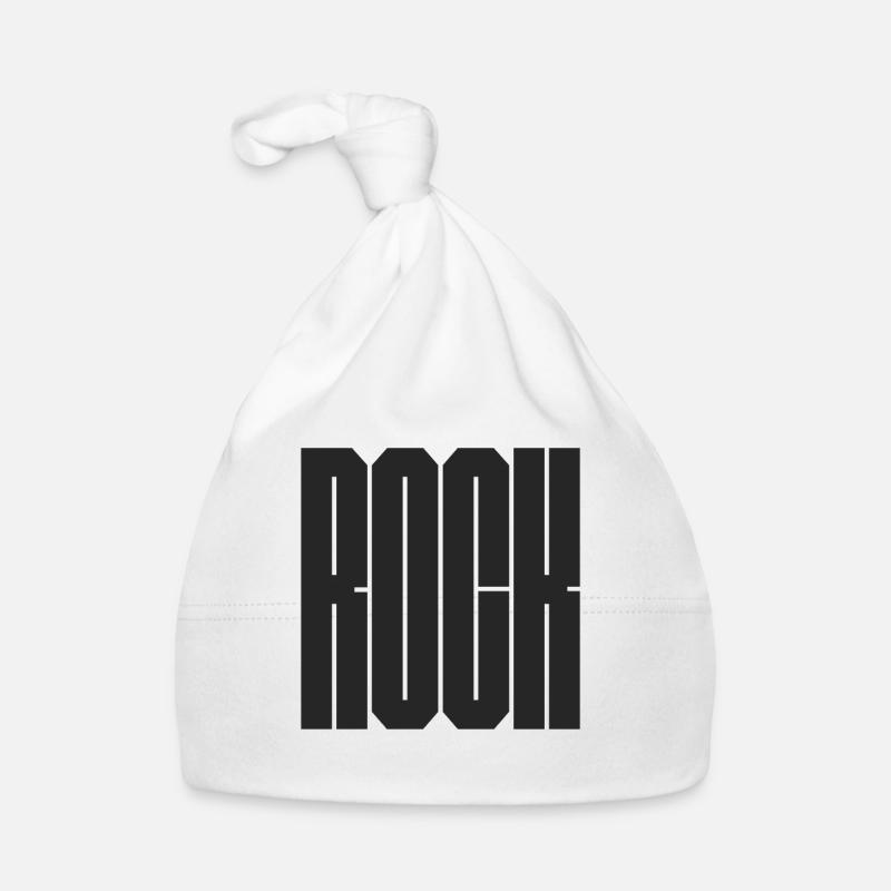 Bold and minimal geometric Rock logo Organic Baby Cap