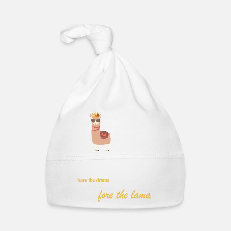 Regal Llama Crown Tee Organic Baby Cap