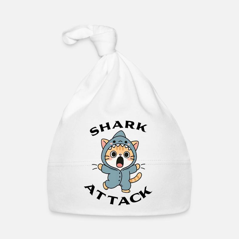 Shark Attack Organic Baby Cap