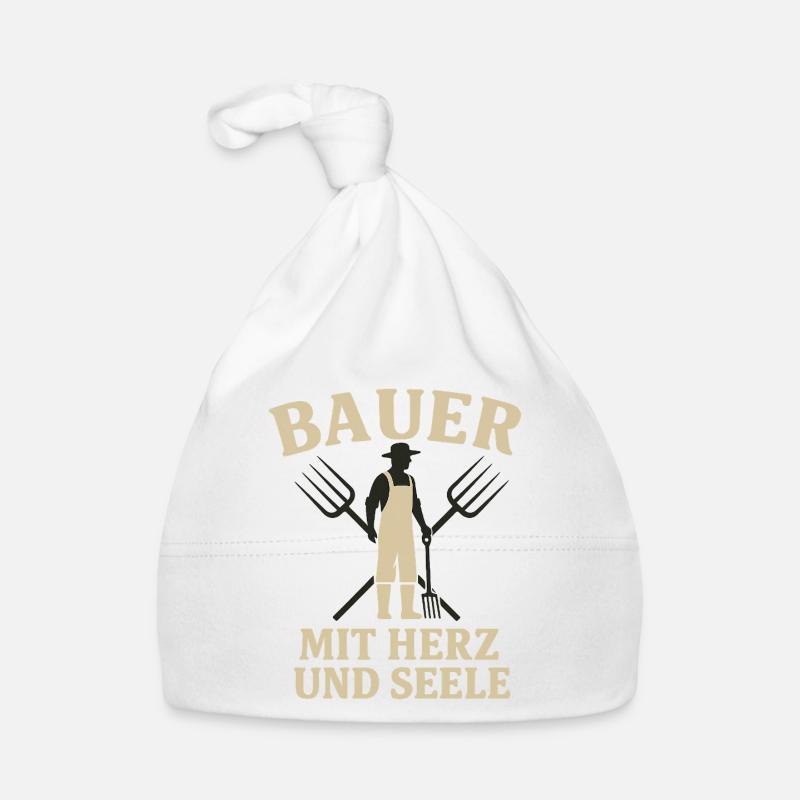 Bauer mit Herz und Seele Baby Bio-Mütze